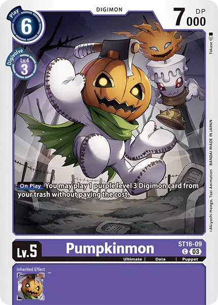 Pumpkinmon &mdash; Digimon Card Game card