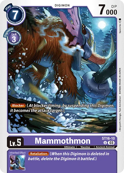 Mammothmon &mdash; Digimon Card Game card