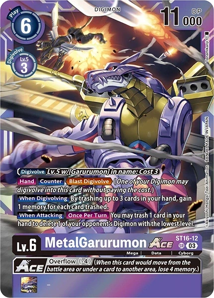 MetalGarurumon ACE &mdash; Digimon Card Game card
