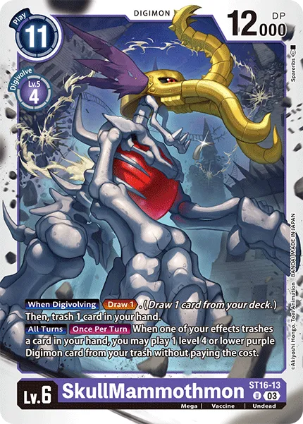 SkullMammothmon &mdash; Digimon Card Game card