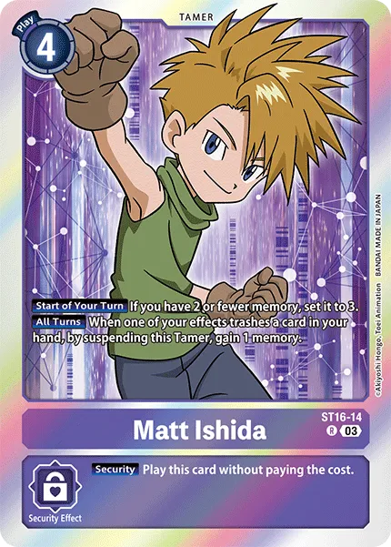 Matt Ishida &mdash; Digimon Card Game card