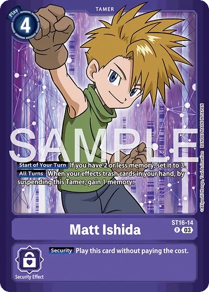 Matt Ishida &mdash; Digimon Card Game card