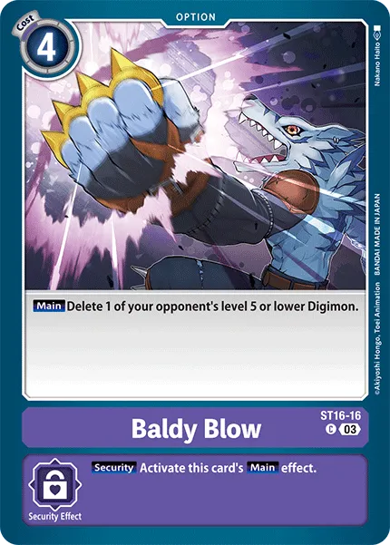 Baldy Blow &mdash; Digimon Card Game card
