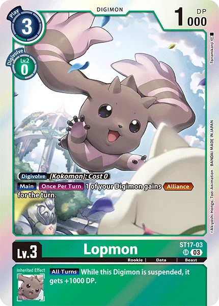 Lopmon &mdash; Digimon Card Game card