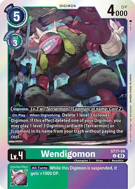 Wendigomon &mdash; Digimon Card Game card