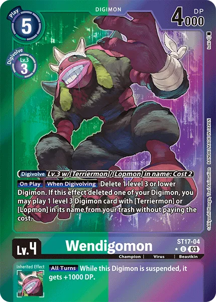 Wendigomon &mdash; Digimon Card Game card