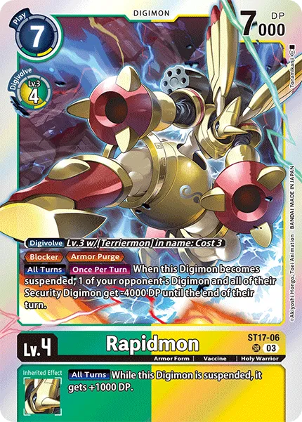 Rapidmon &mdash; Digimon Card Game card
