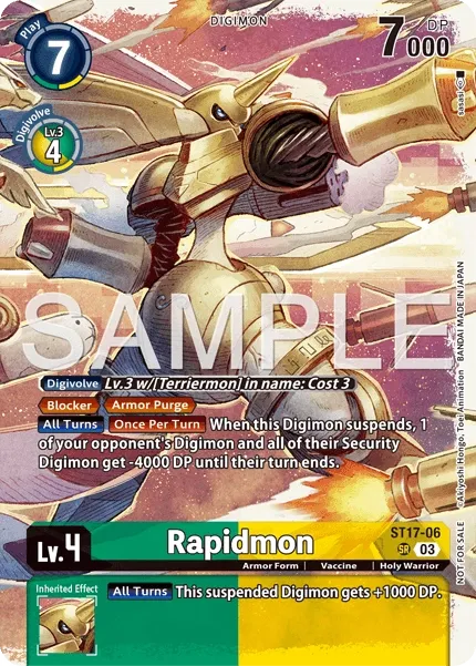 Rapidmon &mdash; Digimon Card Game card