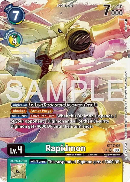 Rapidmon &mdash; Digimon Card Game card