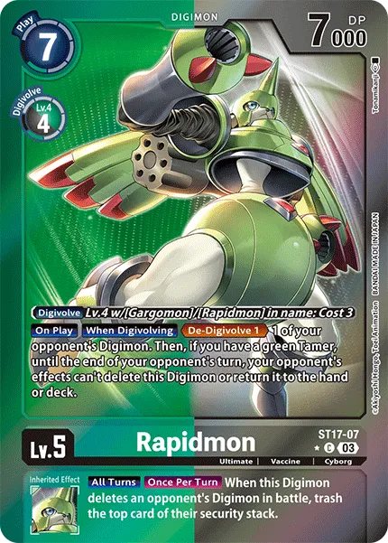Rapidmon &mdash; Digimon Card Game card