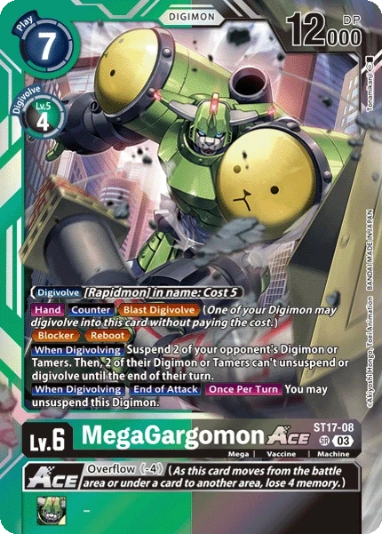 MegaGargomon ACE &mdash; Digimon Card Game card