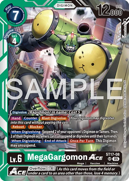 MegaGargomon ACE &mdash; Digimon Card Game card