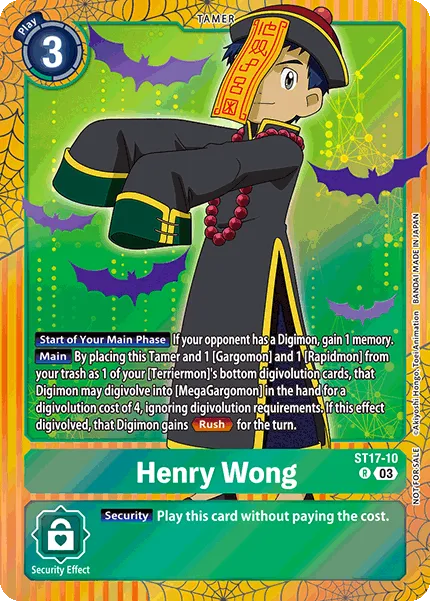 Henry Wong &mdash; Digimon Card Game card