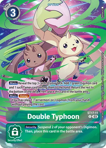 Double Typhoon &mdash; Digimon Card Game card