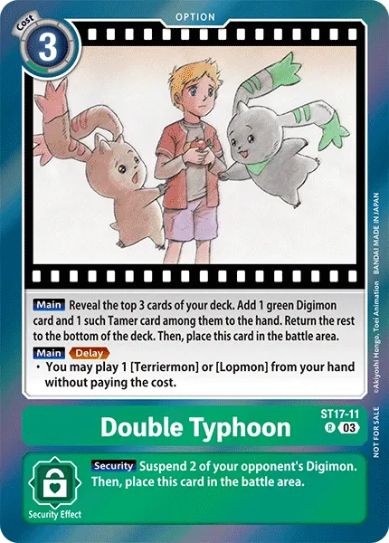 Double Typhoon &mdash; Digimon Card Game card