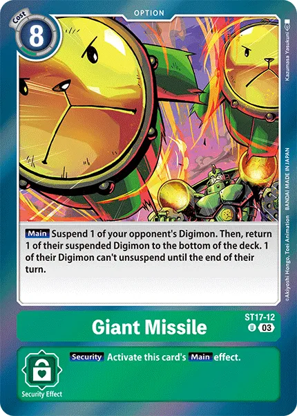 Giant Missile &mdash; Digimon Card Game card
