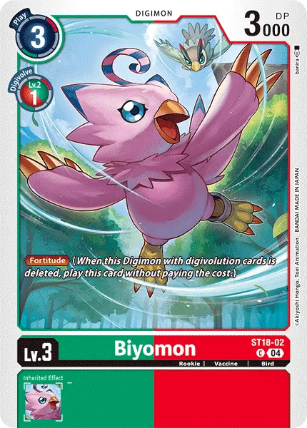 Biyomon &mdash; Digimon Card Game card