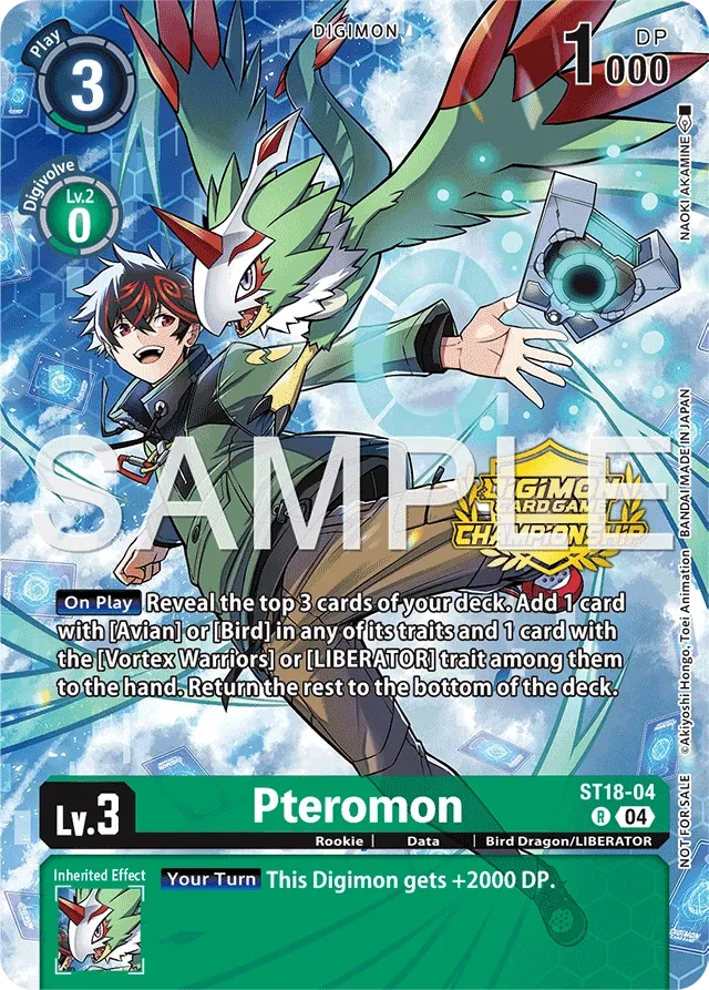 Pteromon &mdash; Digimon Card Game card