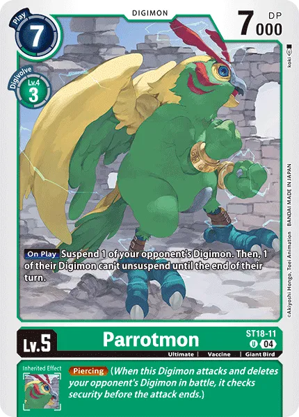 Parrotmon &mdash; Digimon Card Game card