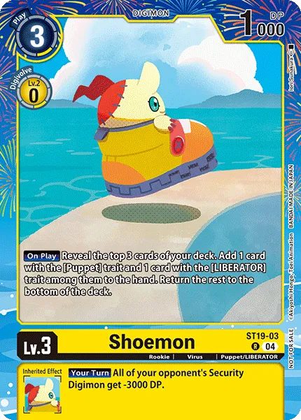 Shoemon &mdash; Digimon Card Game card