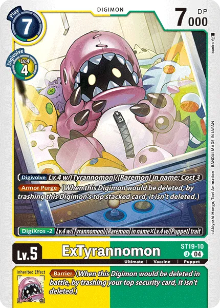 ExTyrannomon &mdash; Digimon Card Game card
