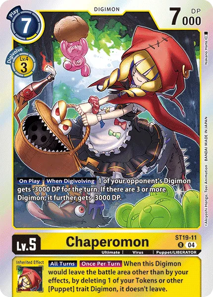 Chaperomon &mdash; Digimon Card Game card
