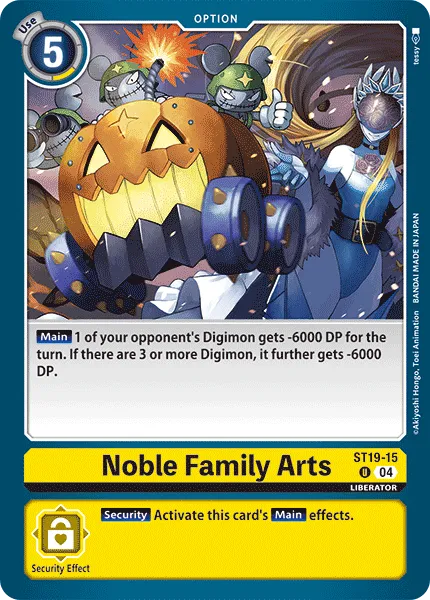 Noble Family Arts &mdash; Digimon Card Game card