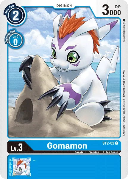 Gomamon &mdash; Digimon Card Game card