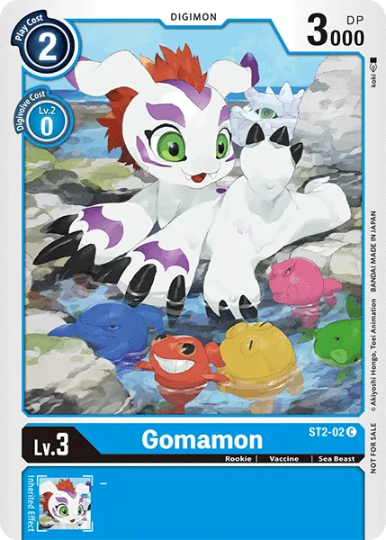 Gomamon &mdash; Digimon Card Game card
