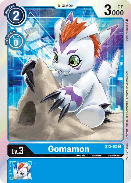 Gomamon &mdash; Digimon Card Game card