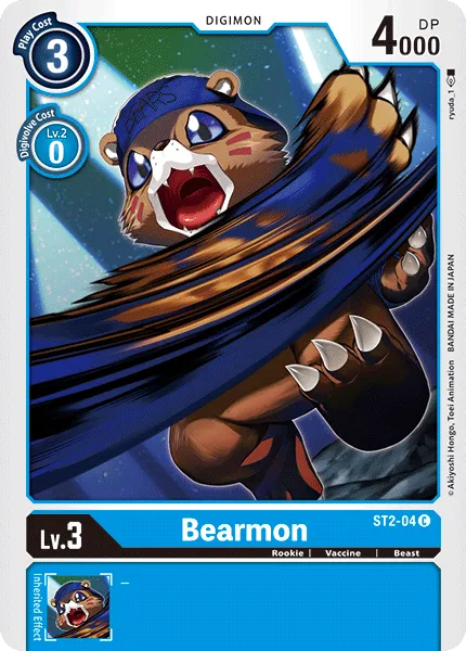 Bearmon &mdash; Digimon Card Game card