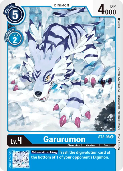Garurumon &mdash; Digimon Card Game card