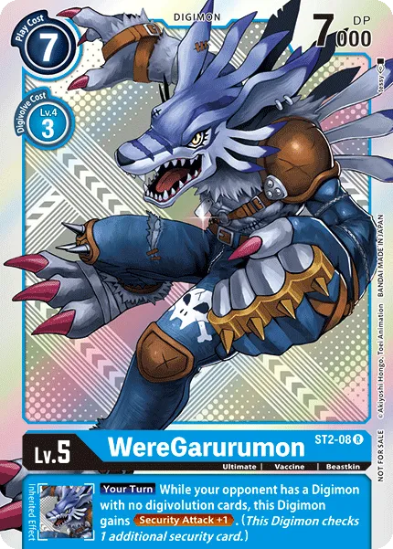 WereGarurumon &mdash; Digimon Card Game card