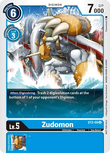 Zudomon &mdash; Digimon Card Game card