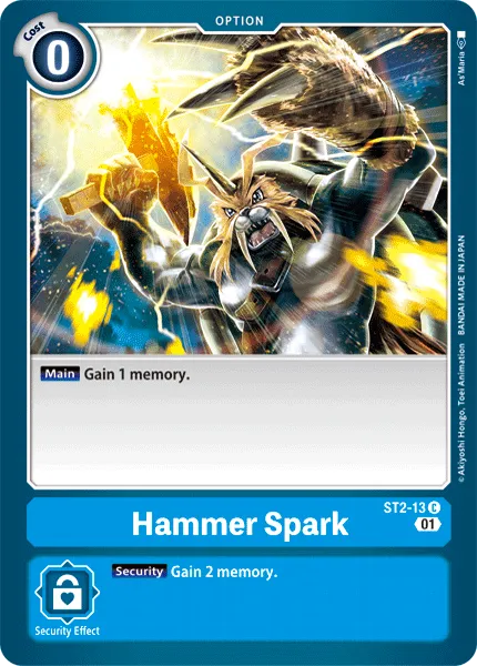 Hammer Spark &mdash; Digimon Card Game card