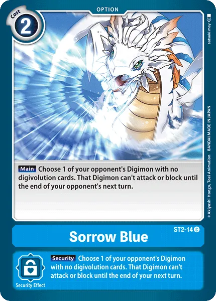 Sorrow Blue &mdash; Digimon Card Game card