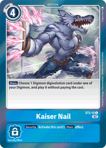 Kaiser Nail &mdash; Digimon Card Game card
