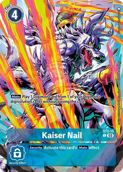 Kaiser Nail &mdash; Digimon Card Game card