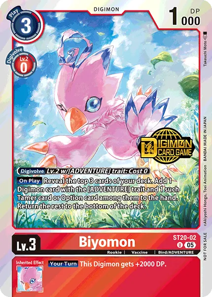 Biyomon &mdash; Digimon Card Game card