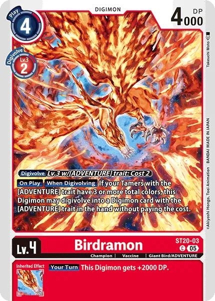 Birdramon &mdash; Digimon Card Game card