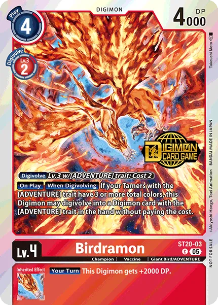 Birdramon &mdash; Digimon Card Game card