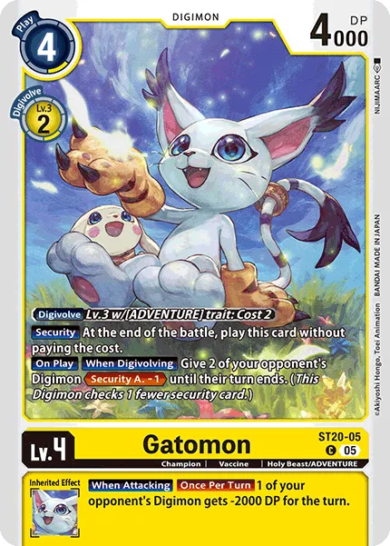 Gatomon &mdash; Digimon Card Game card