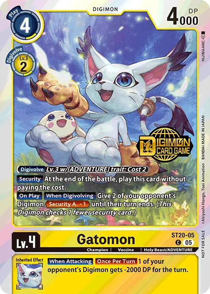Gatomon &mdash; Digimon Card Game card