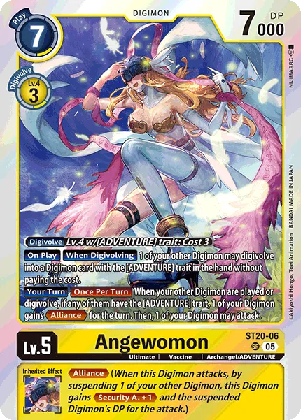 Angewomon &mdash; Digimon Card Game card