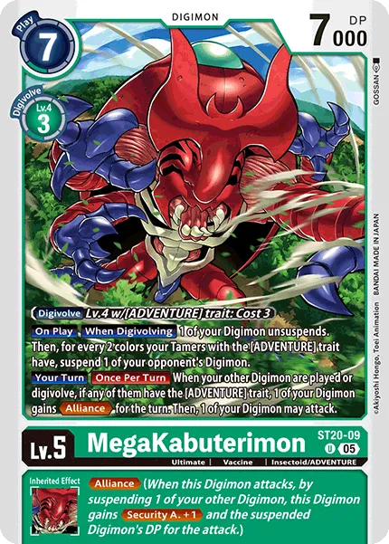 MegaKabuterimon &mdash; Digimon Card Game card