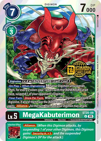 MegaKabuterimon &mdash; Digimon Card Game card