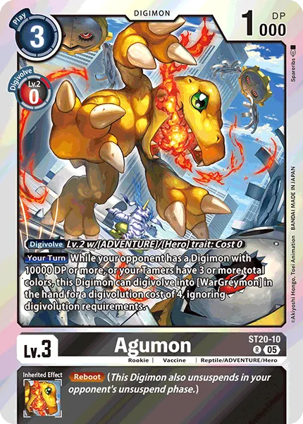 Agumon &mdash; Digimon Card Game card