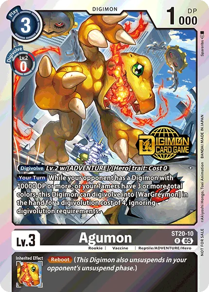 Agumon &mdash; Digimon Card Game card