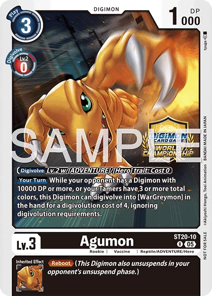 Agumon &mdash; Digimon Card Game card