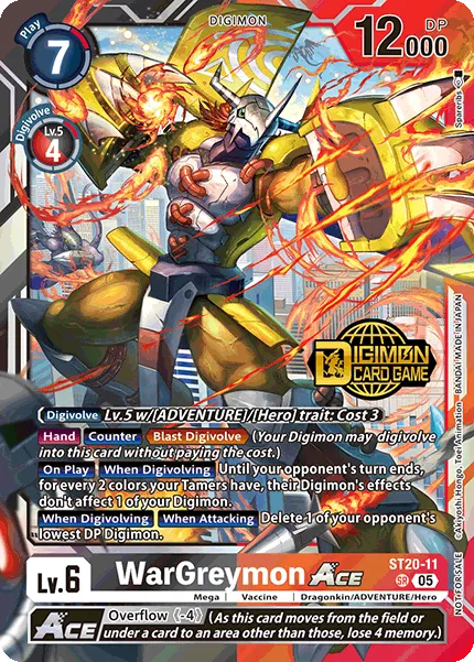 WarGreymon ACE &mdash; Digimon Card Game card